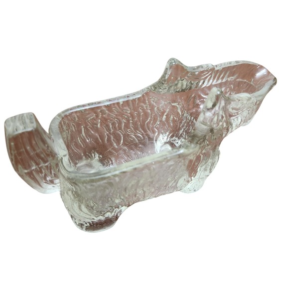Vintage 1930's Scottie Dog Clear Glass Creamer Post Cereal by L.E. Smith Company - Picture 2 of 8